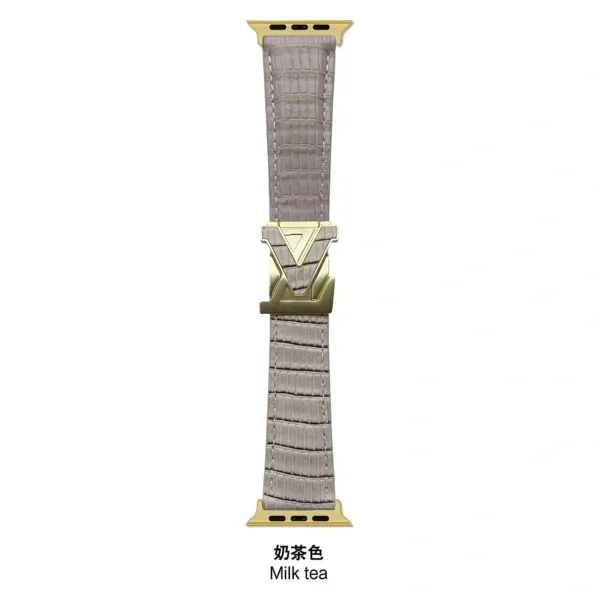 V-Clasp Leather Band-001