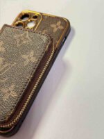Brown iPhone case 2004 | Accordion card holder (subject to the video)
