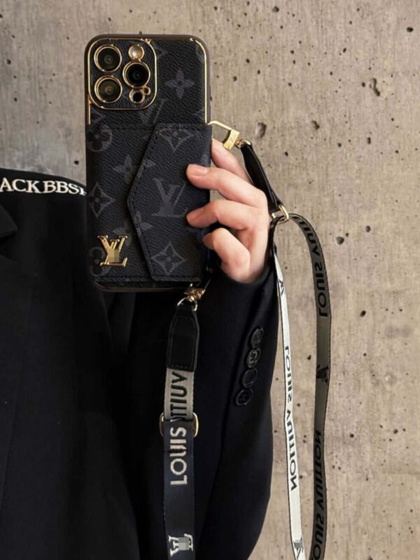 Black iPhone Case 2001 | Accordion card holder (subject to the video)