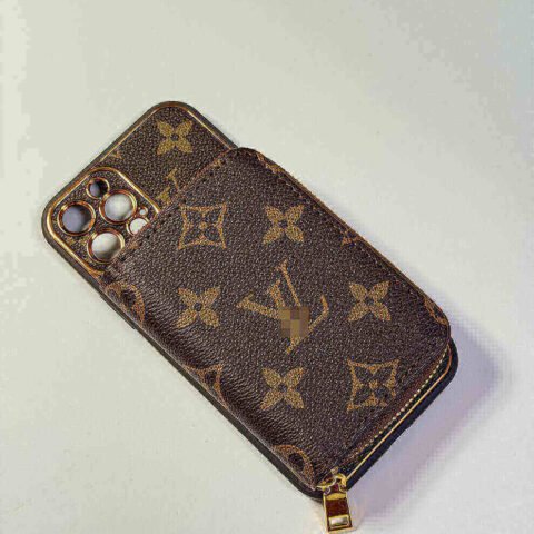 Brown iPhone case 2004 | Accordion card holder (subject to the video)