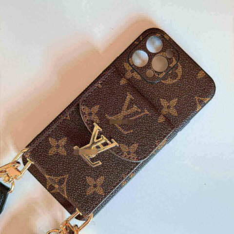 Brown iPhone case 2002 | Accordion card holder (subject to the video)