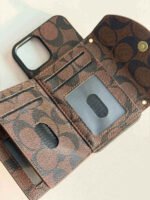 C series Phone case 1004 Brown | Accordion card holder (subject to the video)