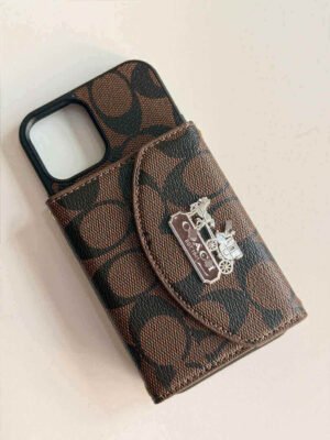 C series Phone case 1004 Brown | Accordion card holder (subject to the video)